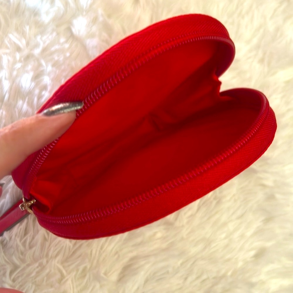 Tory Burch Red Nylon/Leather Round Wristlet - Picture 6 of 8